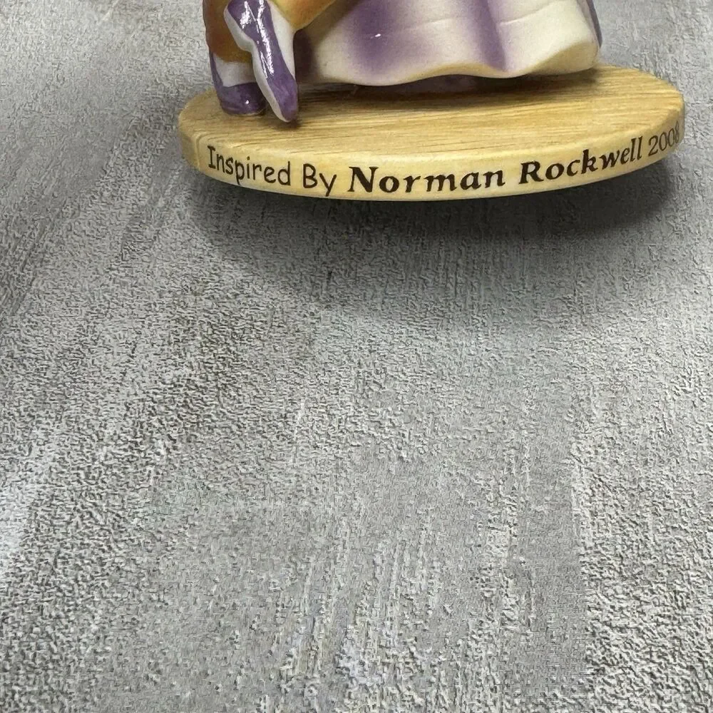 Curtis Publishing Norman Rockwell Inspired 2008 Christmas Ornament Man Woman - Picture 10 of 13